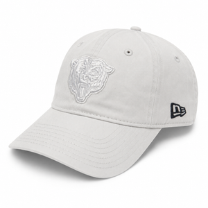Bears New Era White Tonal Hat