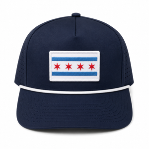 Chicago Flag Weekender Rope Hat - Navy