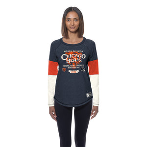 Bears New Era Ladies Throwback Collection Longsleeve