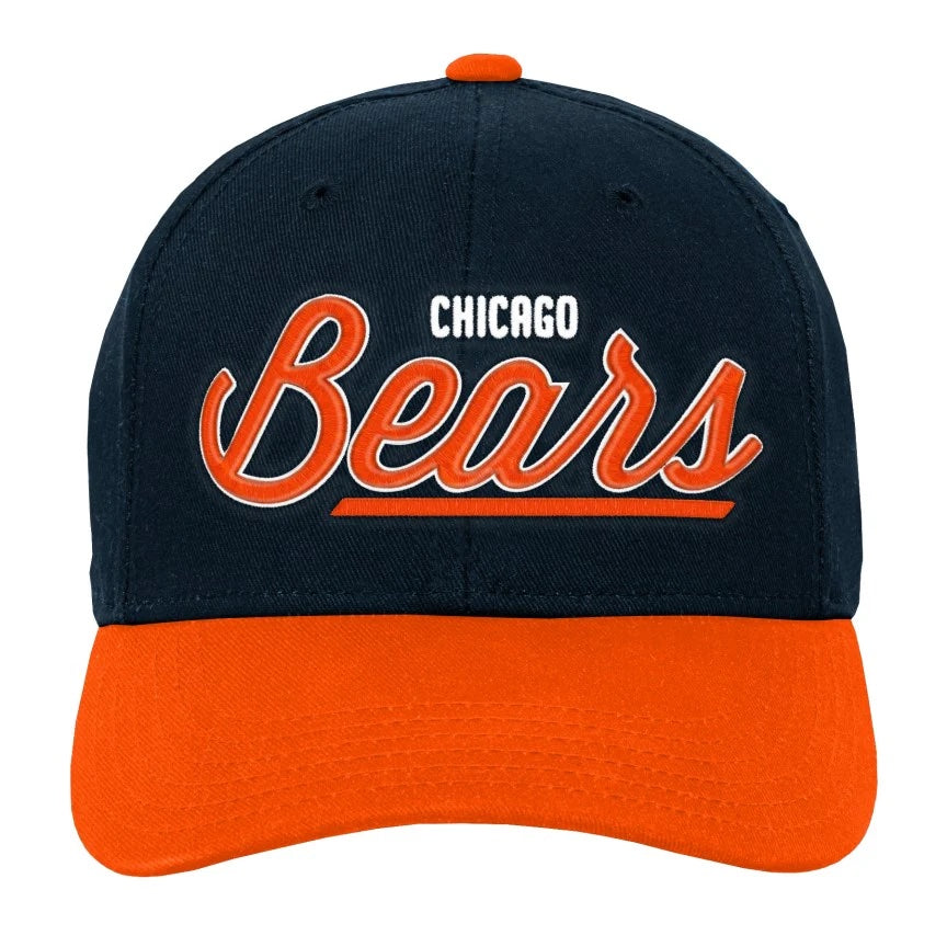 Bears Youth Script Precurve Snapback