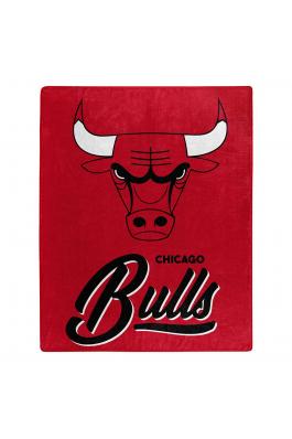 Bulls Raschel Throw Blanket