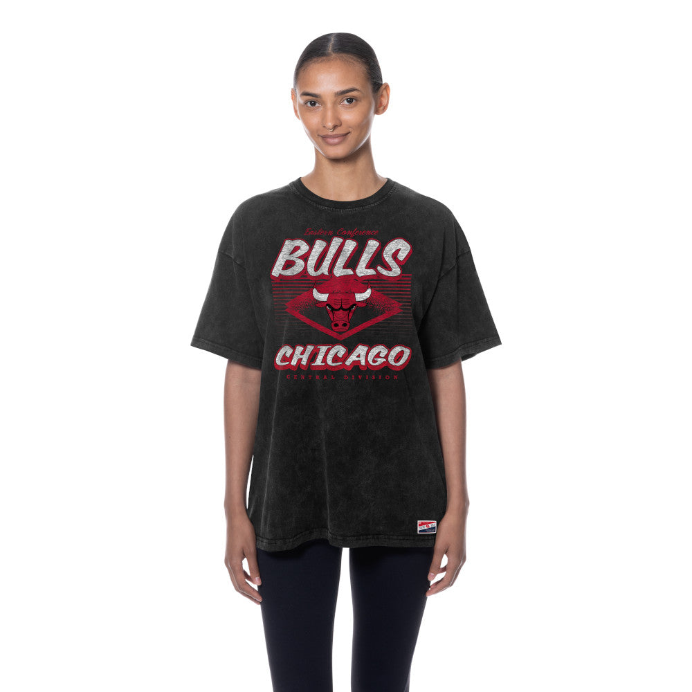 Bulls New Era Ladies Throwback Collection Shirt (D)