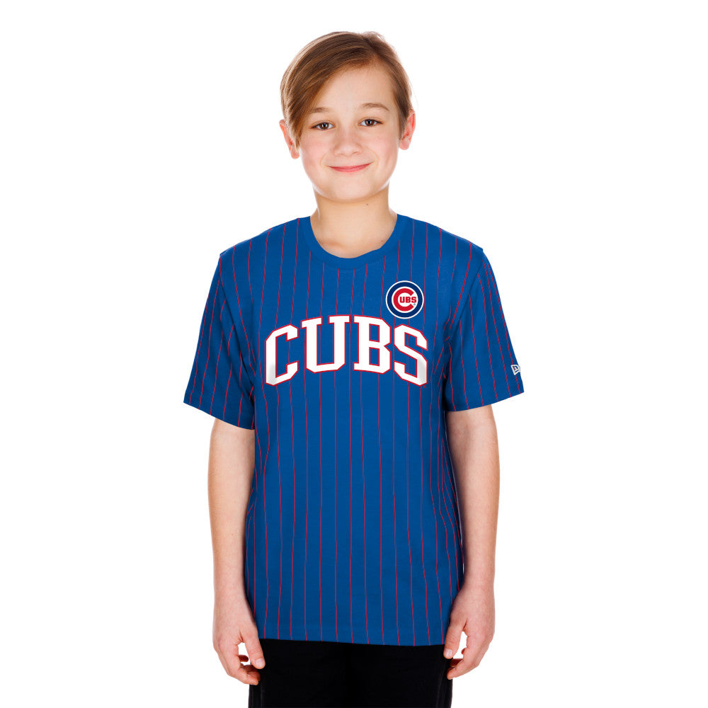 Cubs New Era Youth Pinstripe T-shirt