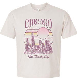 Chicago Ladies Oversized Boxy Crew Longshore Shirt