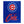 A rectangular blue Chicago Cubs blanket or throw featuring the team logo and script name in red and white, shown flat against a plain white background.