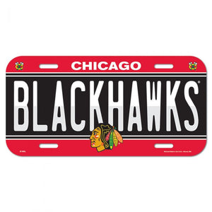 Blackhawks License Plate