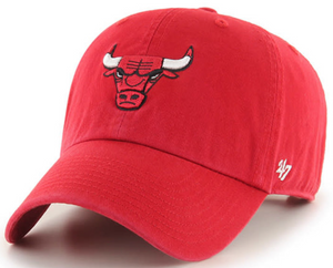 Bulls '47 Youth Red Clean Up-(Logo Only)