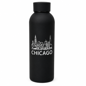 Chicago Tuxedo Sketch Soft Touch Water Bottle (D)