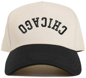 Chicago Upside Down Natural Hat - Natural/Black