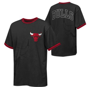 Bulls Youth Ball Screen Cotton Ringer T-shirt