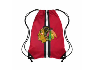 Blackhawks Team Stripe Drawstring Bag