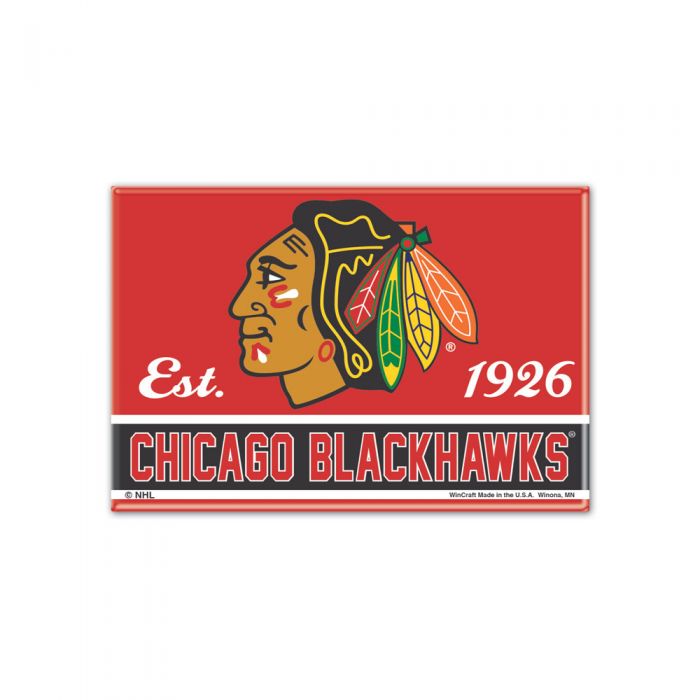 Blackhawks Metal Magnet