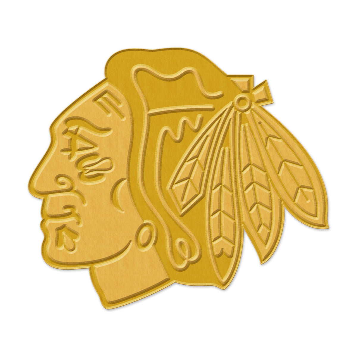 Blackhawks Gold Pin