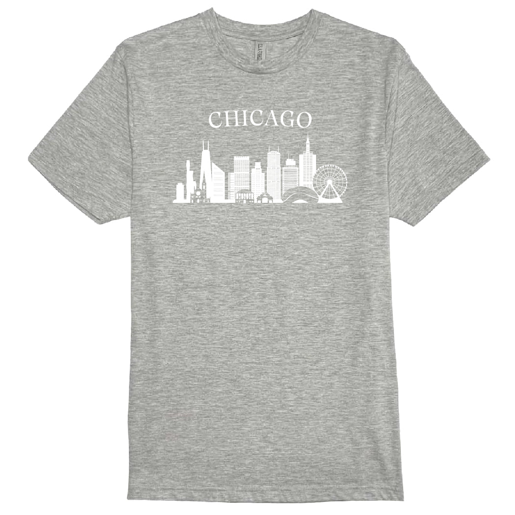 Chicago Soft As A Grape Garment Wash Shirt-Athletic Grey (D)