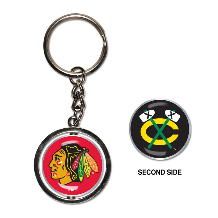 Blackhawks Spinner Keychain