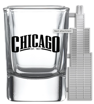 Chicago Willis Tower Shotglass