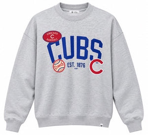 Cubs '47 Ladies Field Symbols Oversized Crewneck