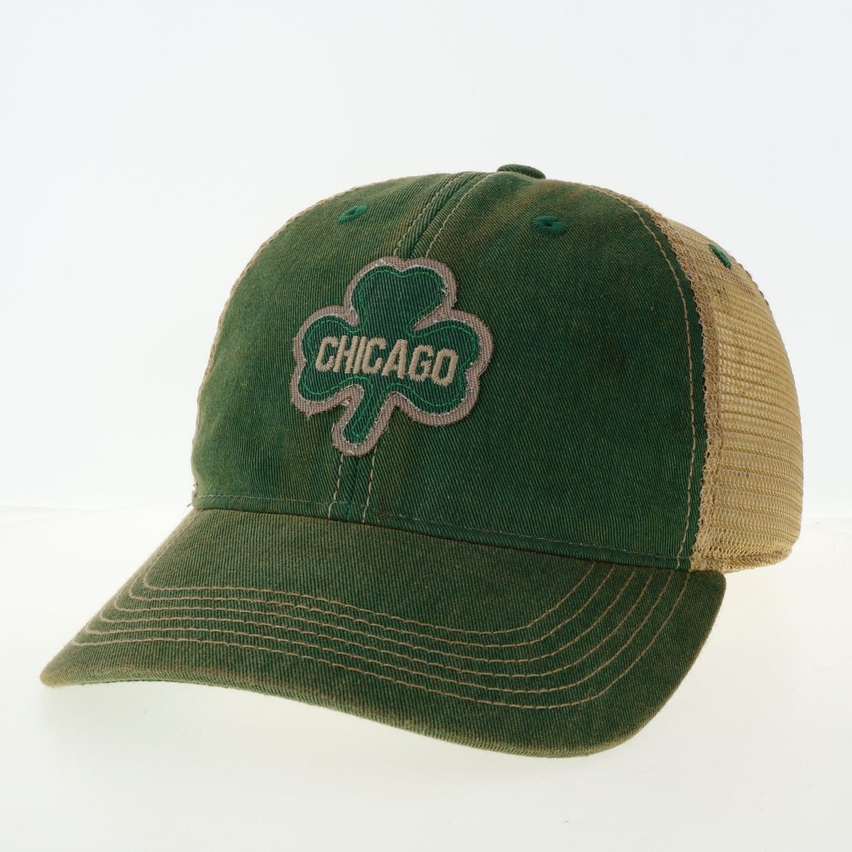 Irish Applique Clover Trucker