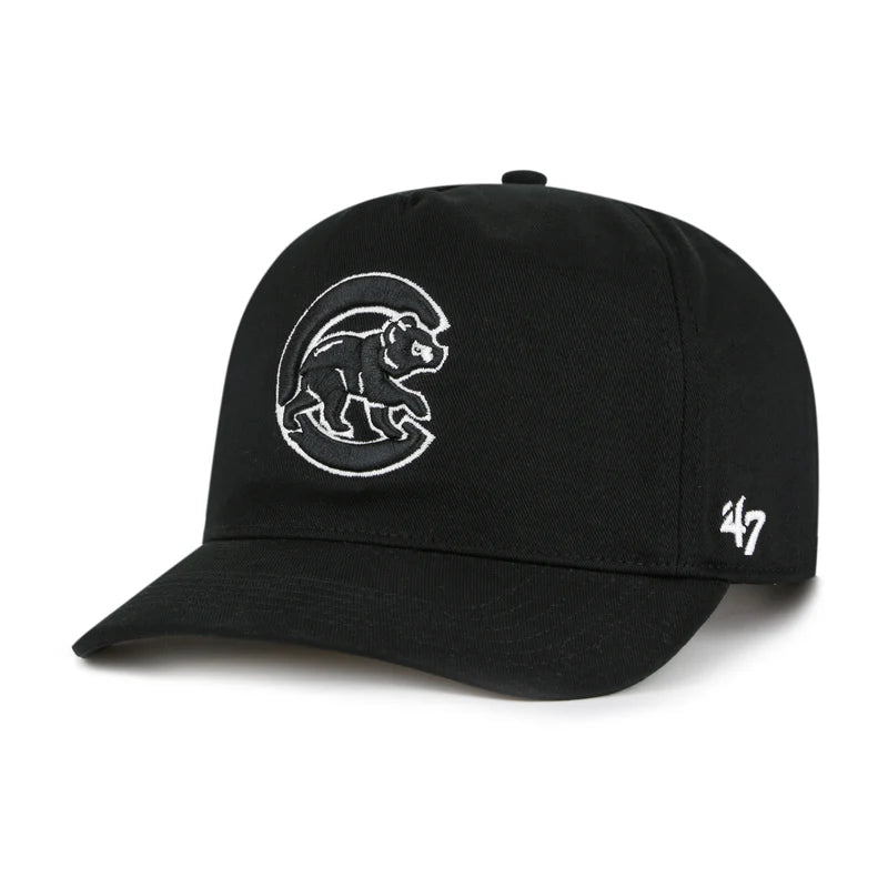 Cubs '47 Black Tonal Walking Bear Clean Up Cap