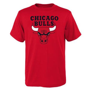Bulls Youth Primary Logo T-shirt-Red