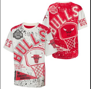 Bulls Youth Top Player AOP T-shirt