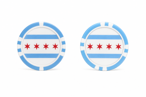 Chicago Flag Ball Marker Chip