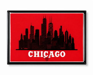 Bulls Skyline Magnet