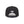 Black baseball cap with MLB logo on the back against a white background