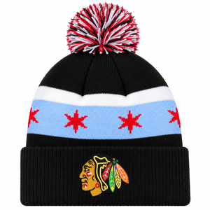 Blackhawks Youth Cuffed Flag Knit