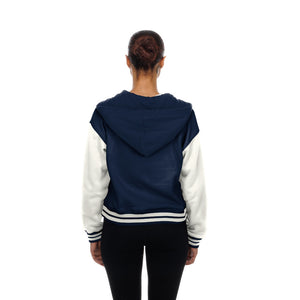 Bears New Era Ladies Throwback Hooded Snapfront Jacket