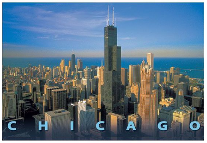 Chicago Skyline Photo Magnet