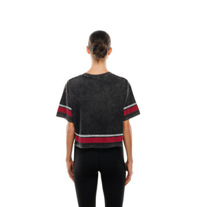 Bulls New Era Ladies Lifestyle Collection Boxy Cropped Shirt