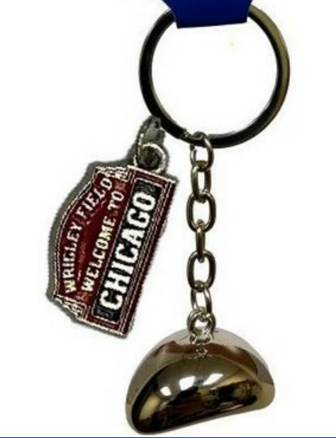 Wrigley Field Bean Keychain