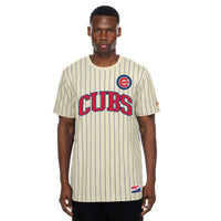 Cubs New Era Dune Dust Stripe T-shirt