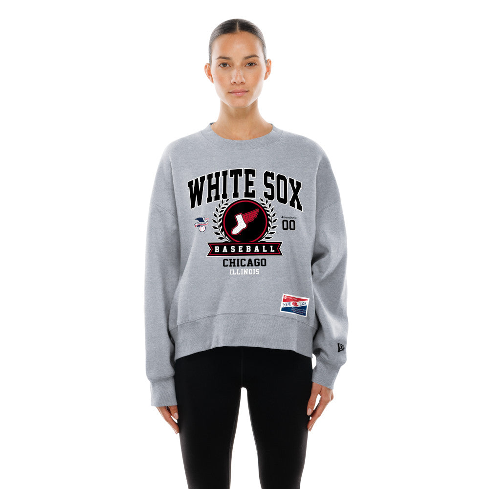 White Sox New Era Ladies Throwback Crew Neck