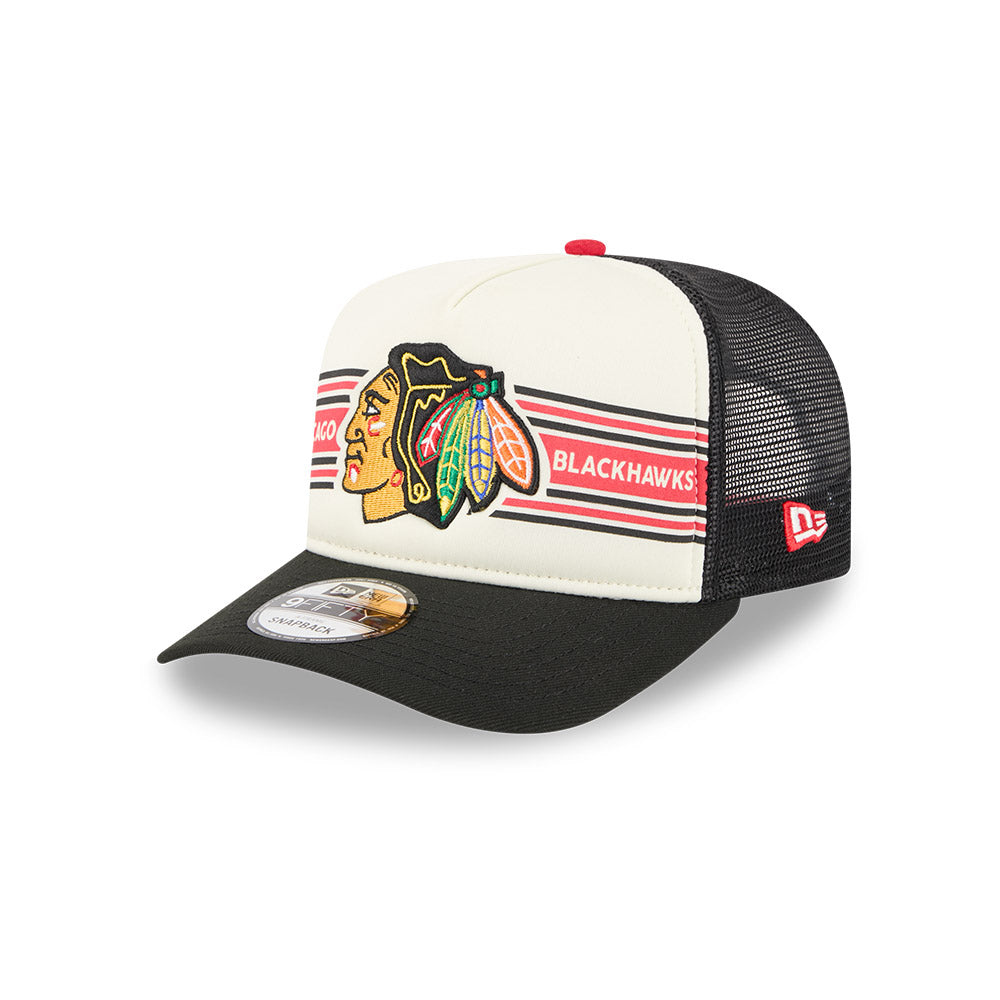 Blackhawks New Era Banner Foam Trucker