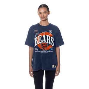 Bears New Era Ladies Throwback Collection Oversize Shirt