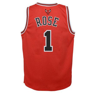 Bulls Mitchell & Ness Youth Derrick Rose Swingman Jersey