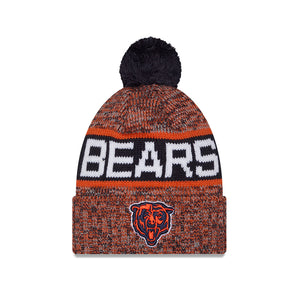 Bears New Era Youth Tri Color Pom Knit