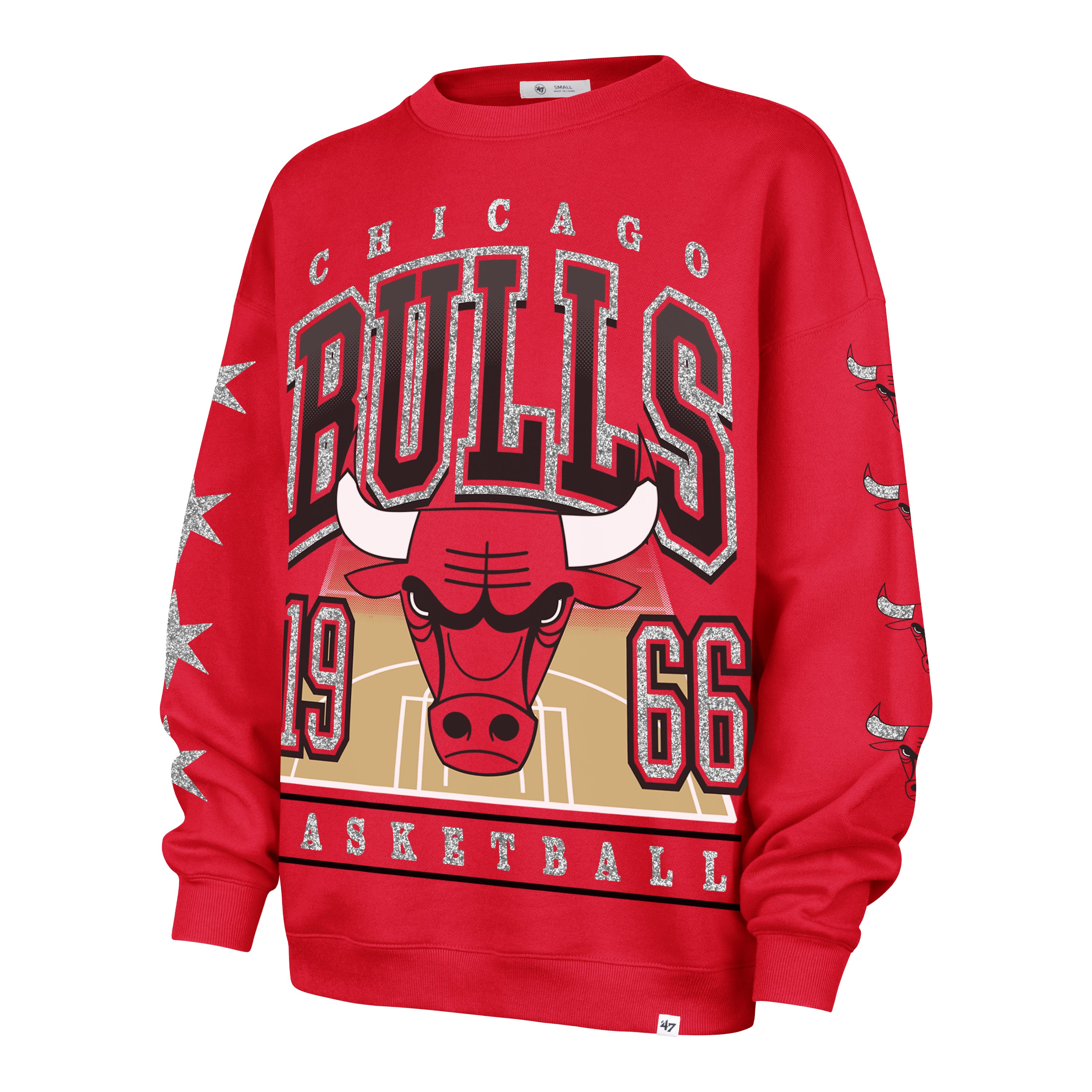 Bulls '47 Ladies Go Big Oversized Crewneck