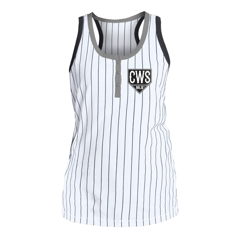 White Sox New Era Ladies Pinstripe Tanktop-(D)