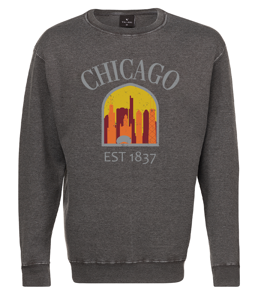 Chicago Burn Out Sweatshirt (D)