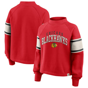 Blackhawks Fanatics Ladies Overtime Mockneck
