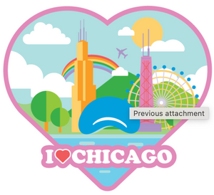 Chicago I ❤️ Chicago Magnet