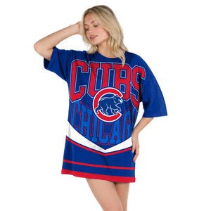 Cubs Ladies Mosaic All Over Print Nightshirt
