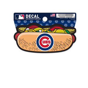 Cubs Hot Dog Clean Cut Decal