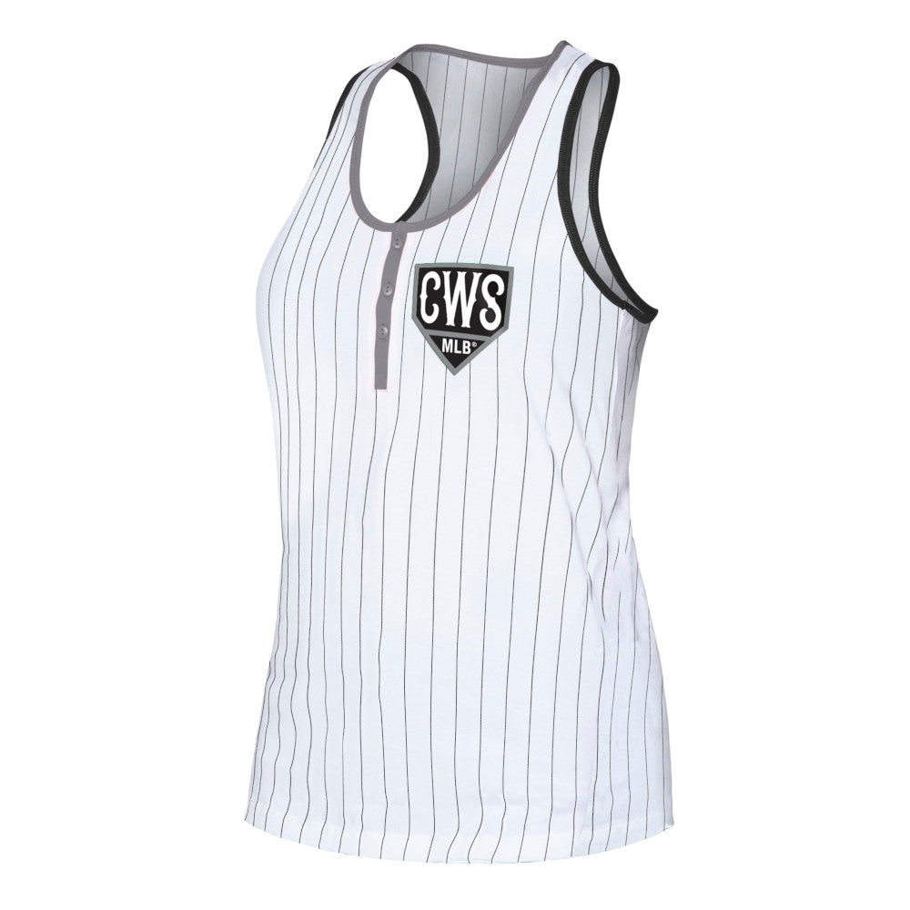 White Sox New Era Ladies Pinstripe Tanktop-(D)