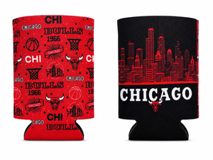 Bulls Skyline Print Coozie