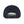 Rear view of a dark navy blue snapback cap on a solid white background.