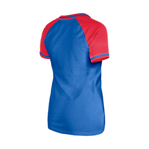 Cubs New Era Ladies Game Day Coll Glitter Royal Shirt